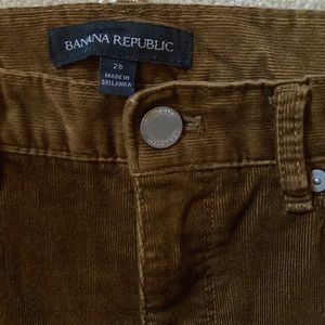 BR golden brown skinny corduroy jeans